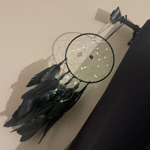 Black Dreamcatcher with LED Lights